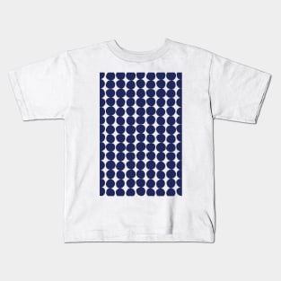 Midcentury Modern Dots Blue Palette Kids T-Shirt